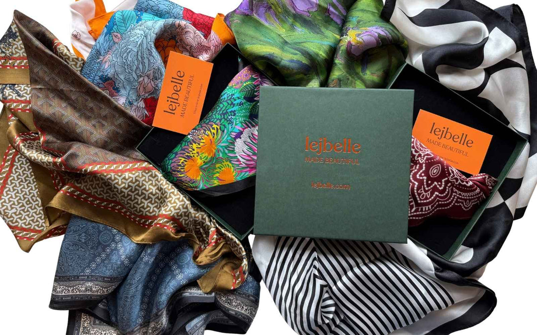 Silk scarf as a gift by lejbelle